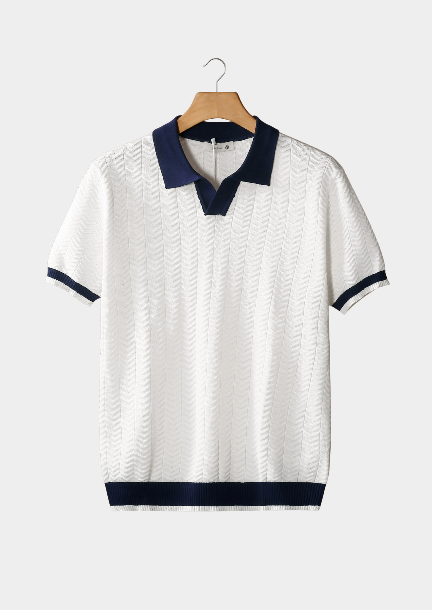 NOBA CONTRAST TEXTURED POLO
