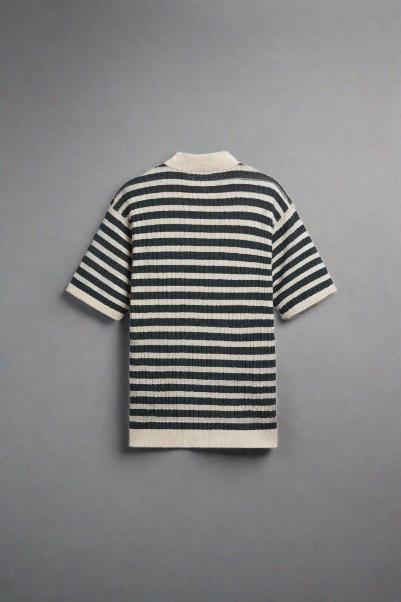 NOBA Knitted Striped Polo